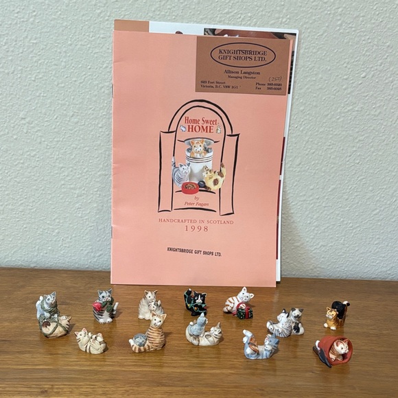 Colourbox Collectibles Other - Colourbox Collectibles Peter Fagan’s  Home Sweet Home Mini Cat Figurine Set